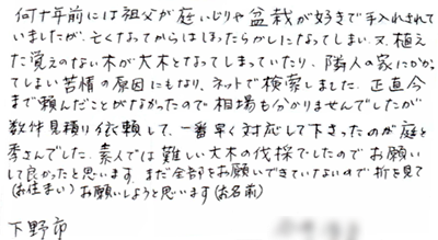 お客様の声